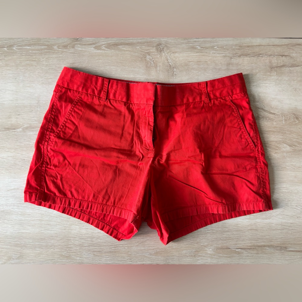 J. Crew Red Chino Shorts
